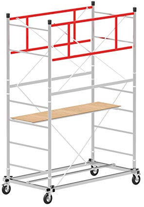 Échafaudage hauteur de travail 3,90 m en acier série SCEDILUX Made en Italy | SCEDIL…