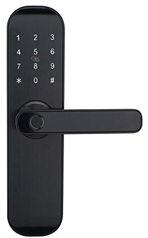 HENYIN M20 Bluetooth serratura digitale, sblocco con carta, codice, app (compatibile con Alexa) (HYM20-R) (solo porte a destra)