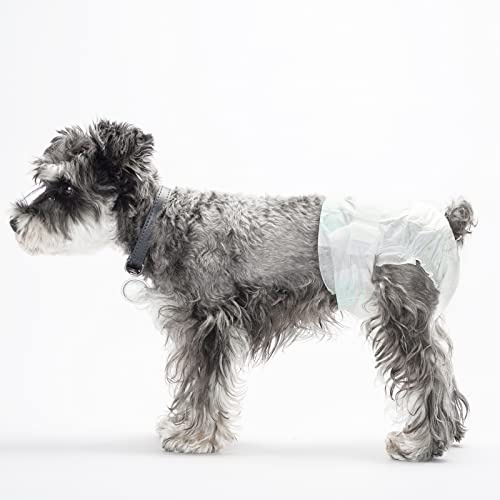 Dog Diapers Female, 30 PCS Disposable Dog Diapers for Different Sized Dogs, Absorbent with Wetness Indicator (s)