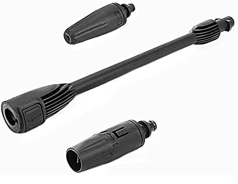 SagaSave Lot de 2 extensions de pistolet pulvérisateur haute pression, lance de nettoyage 2 en 1, nylon, 3000 psi, entrée 1,27 cm, sortie 2,2 cm, compatible Karcher K2-K7