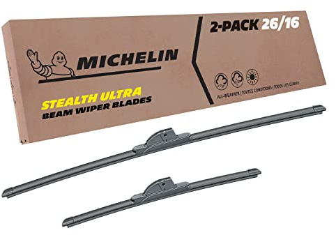 Michelin 19-2616SUBA Stealth Ultra Twin Pack 26 &16 inch Wiper Blade Fits Select Toyota, Hyundai, Honda, Kia, Subaru, Nissan, Acura, Ford, Mazda Infiniti, Model Years (2 Pack)