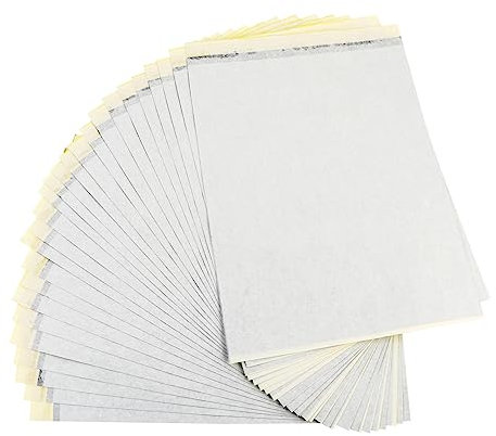 FRCOLOR 25blätter Thermotransferpapier DIY Transparentpapier Schablonenpapier Für Tätowieren Nachzeichnen Und Übertragen Von Bildern Haut Einfach Sauber Und Glatt