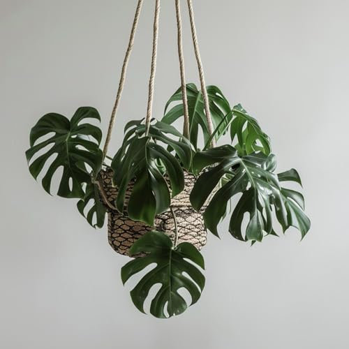 150 pz Semi di Monstera - Giardino con piante in vaso sul balcone, Monstera Deliciosa Variegata Piante da contenitore resistenti Piante d'appartamento di piante verdi Piante d'appartamento