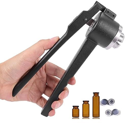 Vial Capper (8-32 MM), Bottle Cap Capping Tool/Handheld Capping Machine, Good Sealing, 20-30 Bottles/Minute, Suitable For Pure Aluminum Caps,26mm