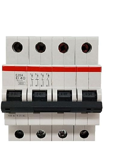 S204-D 4P Disjoncteur Miniature S204 4P TYPE D 1A 2A 3A 4A 6A 10A 16A 20A 25A 32A 40A 50A 63A 1 pièces(2A)