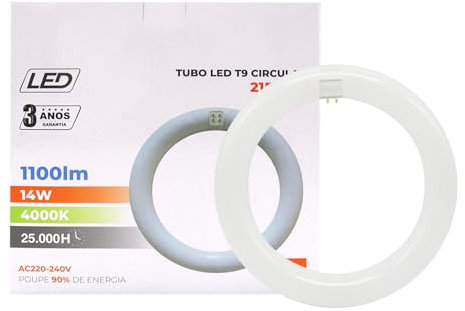 Maxled, Light is Led! Tube Led T9 Ø21,5 CM, Tube Led Annulaire 14W Blanc Chaud 4000K 1100 LM Douille G10q Tube Lumineux Clair Alternative AU Plafonnier PC Pour Les Lampes Fluorescentes T9 Classiques