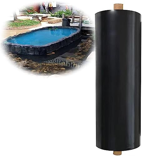 Premium Wasserdurchlässige Gummi-Teichfolie mit kostenloser Unterlage, 1 m x 0,4 m, 3 m x 3 m, 4 m x 2 m, 5 m x 5 m, ideal für Gartenteiche, Wasserfälle und Wasserläufe