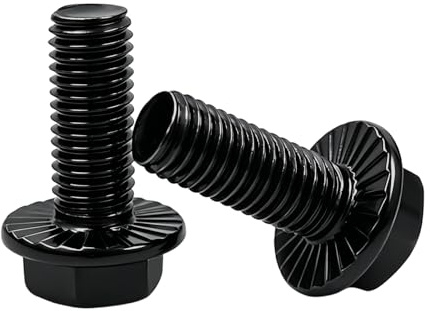 100Pcs Brida Tornillos de Cabeza Hexagonal Acero Aleado M6*12 Grado 10.9