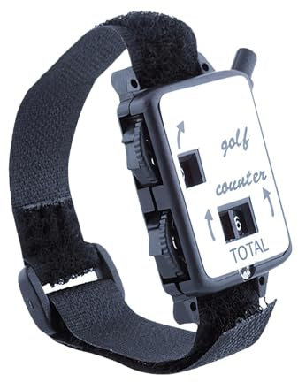 Jlobnyiun Golf Counter Clicker - Manual Wristband Golf Counter, Mechanical Golf Counter Watch | Mechanical Golf Score Counter Watch, Handy Golf Score Tracker, Golf Shot Counter for Sports Tracking