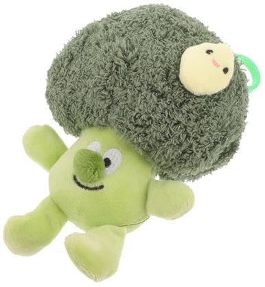 Homoyoyo Plüsch Schlüsselanhänger Brokkoli Flauschiger Cartoon Anhänger Veloursstoff Pp Baumwolle Entzückender Rucksack Zubehör Süßer Taschenanhänger Deko