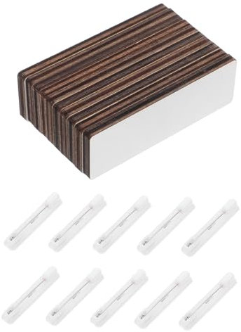 HORIALENCE 10stücke Holz Name Badges Mit Wiederverwendbare Namensschilder Für Sublimation Blanko Holz Namensschilder Für Identifikation Und Gruppenveranstaltungen