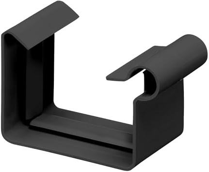 Inefa Raccord de gouttière rectangulaire 68mm Anthracite Plastique | PVC-U, pièce de raccordement pour gouttières rectangulaires, étanche, montage par emboîtement facile