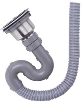 HOMSFOU Abflusrohre Für Waschbecken Flexibel Abwasserrohr Fallrohr Flexibel Abwasserrohr Für Sanitär Küche Badezimmer Spülbeckenabfluss Kanalisation