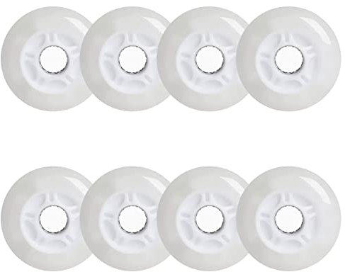 Inliner Skate Räder Indoor/Outdoor Rollschuh Räder Leuchtende 72 mm, 76 mm, 80 mm LED Blitze, blinkend, Inline Skate Ersatz Rollen – leuchtet im Dunkeln, 8er Pack