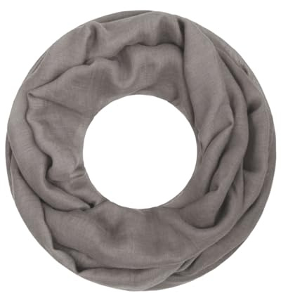 Majea Damen Loop Schal Cary – Eleganter Schlauchschal unifarben – 170x75cm weicher Rundschal für Business & Alltag (taupe)