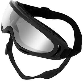 Modische Hundesonnenbrille, weicher Rahmen, staubdichte Gläser, Brille mit verstellbarem Riemen, für Strand, Motorrad, Ausflüge, tägliche Spaziergänge, Motorradbrille für Hunde