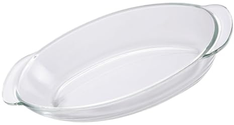 CHICAMPERA Plat de Service Verre Transparent pour Poisson Grand Plateau de Cuisine pour Dîner Familial et Événements Spéciaux