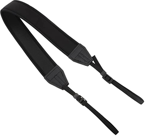 QUMIIRITY 2 pezzi Tracolla per Fotocamera Regolabile Neoprene Fibbia Antiscivolo per Sicurezza Accessorio per DSLR e Macchine Fotografiche Reflex