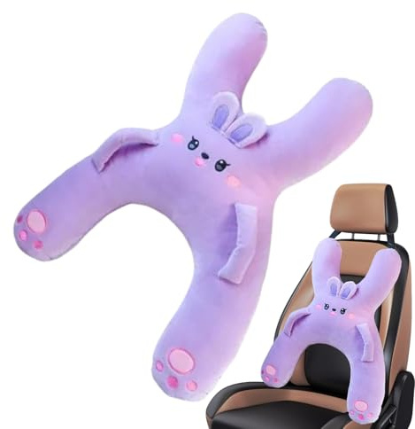 Generico Cuscino da Viaggio per Bambini in Auto | Cuscino Seggiolino Giocattolo Coccoloso Dormire Infantile - Supporto per Testa Ergonomico Traspirante per Viaggi Stradali, Voli e Vacanze Familiari