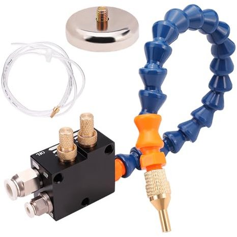 Sistemas de pulverización de lubricación de refrigerante para tuberías de aire, torno, fresado, taladro, líquido, que requiere salida de fresado de base de taladro