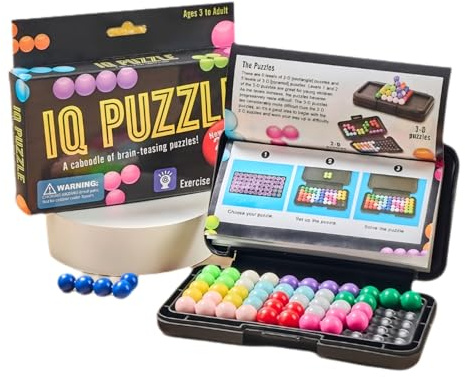 Set de rompecabezas lógico con más de 200 desafíos – Juegos de pensamiento 3D para niños (a partir de 8 años) y adultos para relajarse y promover las capacidades cognitivas (AA)