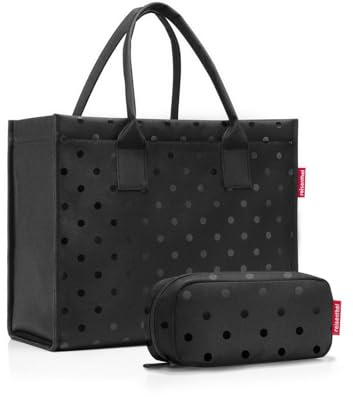 reisenthel daily shopper set glossy dots black - Unser Geschenkset aus Daily shopper und multicase – das perfekte Geschenk für die Feiertage!