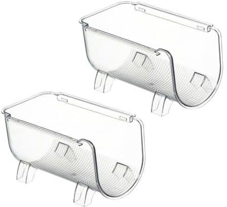 TOGEVAL 2 pezzi Portabottiglie Frigorifero Organizzatori Bottiglie Impilabili in Pet Sicuro per Cucina e Frigo Supporto Stabile e Pratico per Acqua e Bibite
