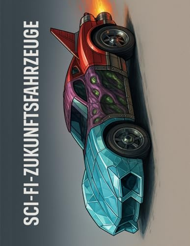 Sci-Fi-Zukunftsfahrzeuge: 50 Einzigartige Zukunftsfahrzeuge – Ein Sci-Fi-Malbuch für Erwachsene und Kinder