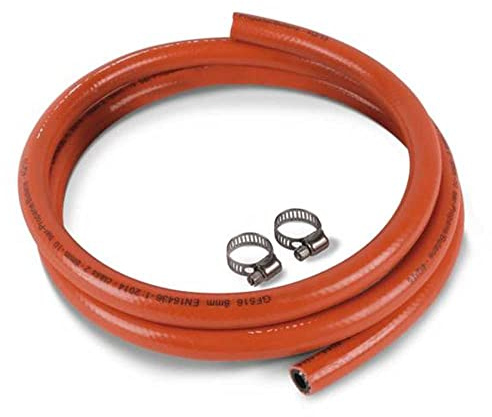 Kampa 2m High Pressure Gas Hose Pack with 2 Hose Clips GA9007