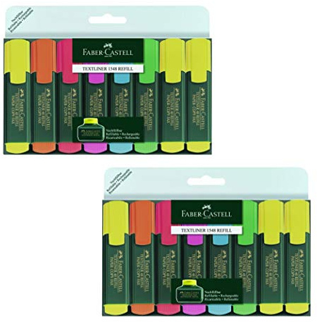 Faber-Castell - Textmarker (4er Etui/Pastell, 1 Packung)