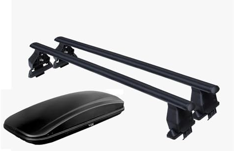 Portatutto Per Auto- compatible con T-Cross Dal 2018 In Poi - Piu Box 430Lt Nero Opaco -