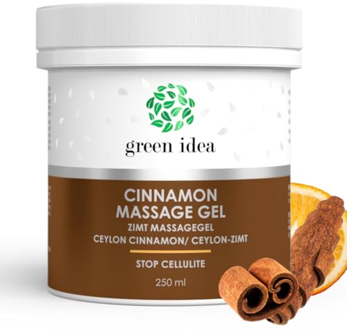Green idea – termoaktiv celluliter krämgel med kanelolja – anti-celluliter massageaktion – kraftformel mot celluliter – body wrapping – kaneldoft – 250 ml