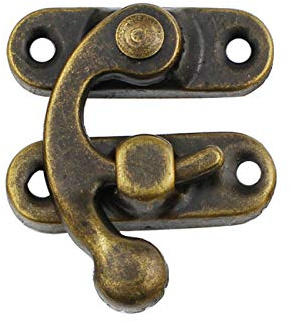 20 Stück Antike Vintage Riegel Antik Bronze Farbe Linke Schwenkarm Schnalle Haken Schloss Hasp
