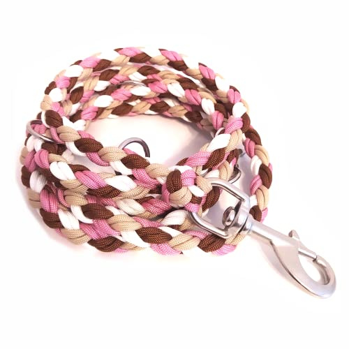 Paracord Leine, Hundeleine, verstellbare Führleine, verschiedene Längen und Karabiner wählbar