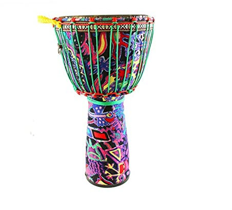 TSTS Djembe Trommel Afrikanische Trommel 8 Zoll 10 Zoll 12 Zoll Light Flanell Kinder Anfänger Kindergarten PVC Handtrommel (Color : 10 inch tie Rope)