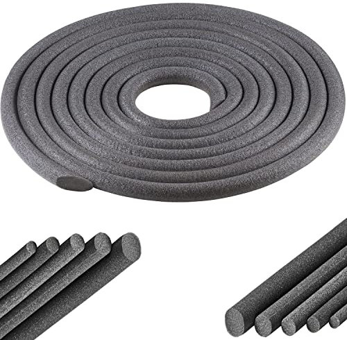 cyclingcolors Fond de joint torique en mousse isolation thermique phonique rond Cordon Etanchéité Polyéthylène Fenêtre Terrasse Seuil Porte (Ø6mm x 3 mètres)