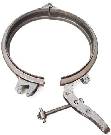 DHVIJA Adjustable Pipe Clamp Hose Clamp Quick Release Pipe Clamp Round Duct Clamp Quick Pipe Clamp Stainless Steel/galvanized 80-300mm joyous (Size : Stainless steel 159m)