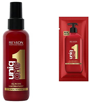 Revlon Professional UniqOne - Maschera per capelli in spray 10 in 1 per la cura dei capelli senza risciacquo, spray per capelli formula vegana, per capelli idratante e protettivo, tutti i tipi di
