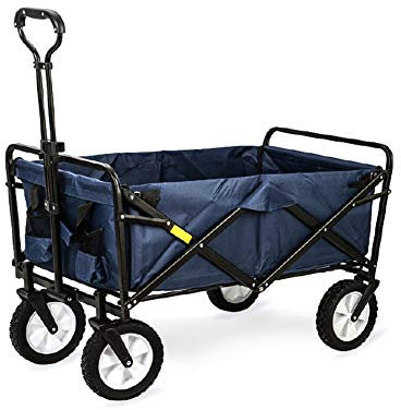 Remorque de Jardin, Chariot Utilitaire Lourd Pliable - Remorque de Camion de Transport Portable - Charge maximale de 80 kg pour Le Shopping/Festival/Camping/Jardinage(A)(C)