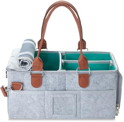 Mr. Pen- Baby Diaper Caddy Organizer with Lid, Baby Organizer, Diaper Caddy with Lid