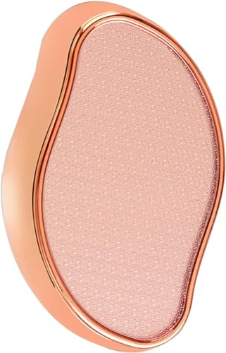 Lima de pie de nano cristal, removedor de callos, herramienta de pedicura profesional para pies húmedos y secos, rascador de pies cómodo para piel suave y suave (dorado)