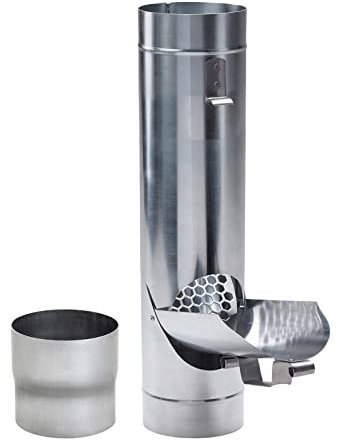 FLORANTIA Fallrohrklappe Zink mit Sieb DN 76 inkl. Adapter Regenwasserklappe Regenrohrklappe zum Befüllen von Regentonnen, Regenfässer und kleineren Regenwassertanks.
