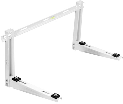 VIVO Verstellbare Mini-Split-Klimaanlagen-Wandhalterung, entworfen für 1-1,5 PS Klimaanlagen, stabiler Stahl, passend für 9000 bis 36000 BTU Systeme, weiß, Mount-MSAC1