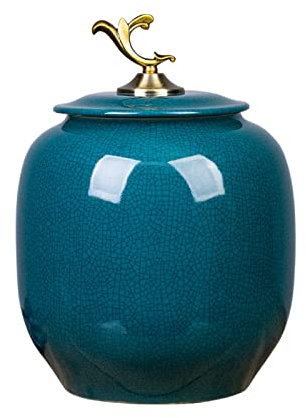 Cereal Dispenser,Ceramic Storage Containers with Lid,Porcelain, for Dry Food in Home and Kitchen (Large)