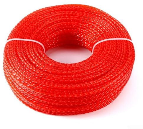 Línea roja del recortador de los 2.4mmx100m, pieza de recambio del alambre de nylon para la desbrozadora