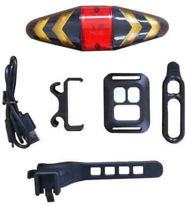 MACHSWON Bike Tail Light LED Rear Bike Light Rear Turn Signal Lights with Wireless Remote Control Multifunctional Modes Waterproof Cycling Taillights Warning Light for Mountain Bike, Road Bicycle