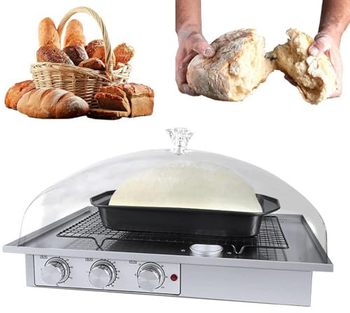 Macchina elettrica per la lievitazione dell'impasto del pane - Umidità, temperatura e tempo controllabili, base antiscivolo, design staccabile, kit di strumenti per la preparazione del pane con past