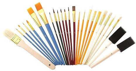 MOKLYF 25 Teile/Satz Multifunktionale Pinsel Set Nylon Haar Malerei Pinsel Öl Acryl Pinsel Aquarell Pinsel Künstlerbedarf(
