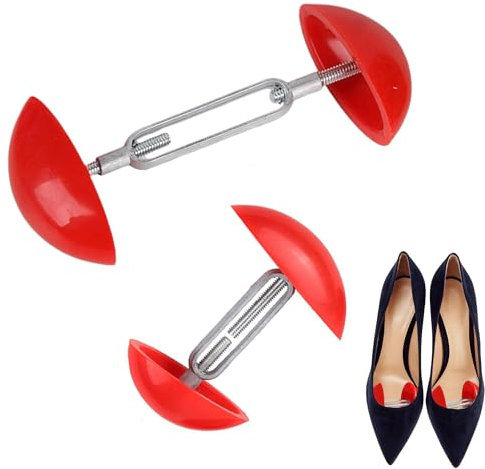 MEKEET 2PCS Shoe Stretchers for Women Red Shoe Width Stretcher Adjustable Shoe Stretchers for Wide Feet Mall Easy to Carry Of Mini Shoe Tree Make Shoes to Achieve A Perfect Fit for Wide Feet