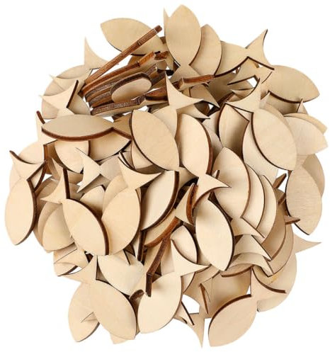 HAPINARY 50stücke Unbestückte Holz-fisch-ausschnitte Mini-fisch-formen Zum Basteln Zum Dekorieren Und Selbermachen Für Partys Und Heimdekoration